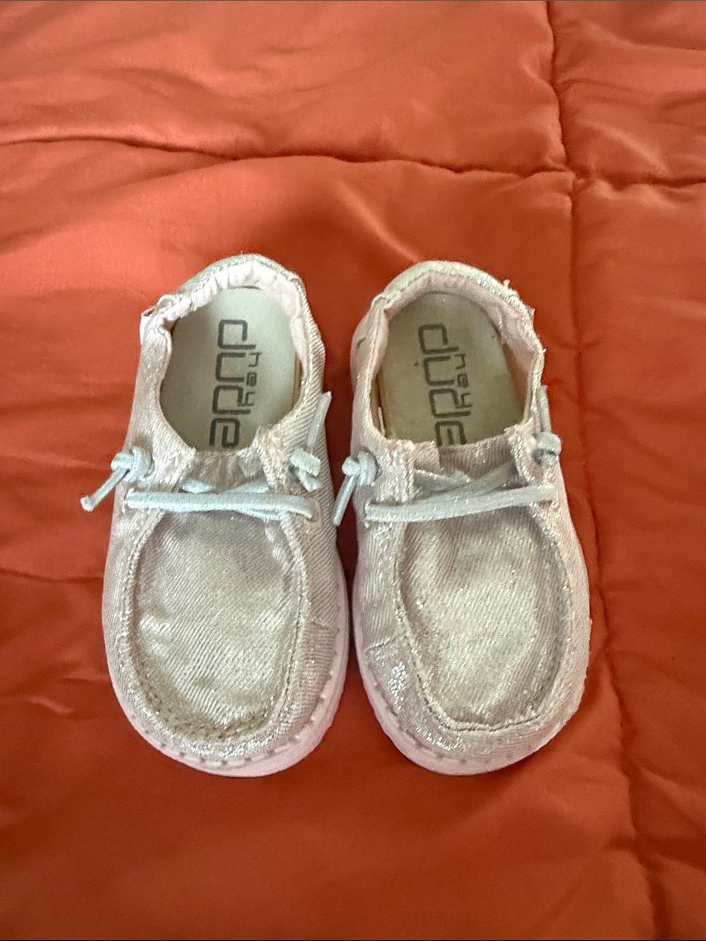 Hey Dude Kids Light Pink Slip-On Moccasins